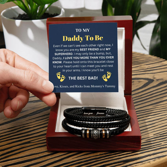 Daddy To Be | Gift from Bump | Love You Forever Bracelet | For Daddy To Be | Future Dad Gift on Christmas | Meaningful Gifts for Daddy To Be | New Dad Special Gifts