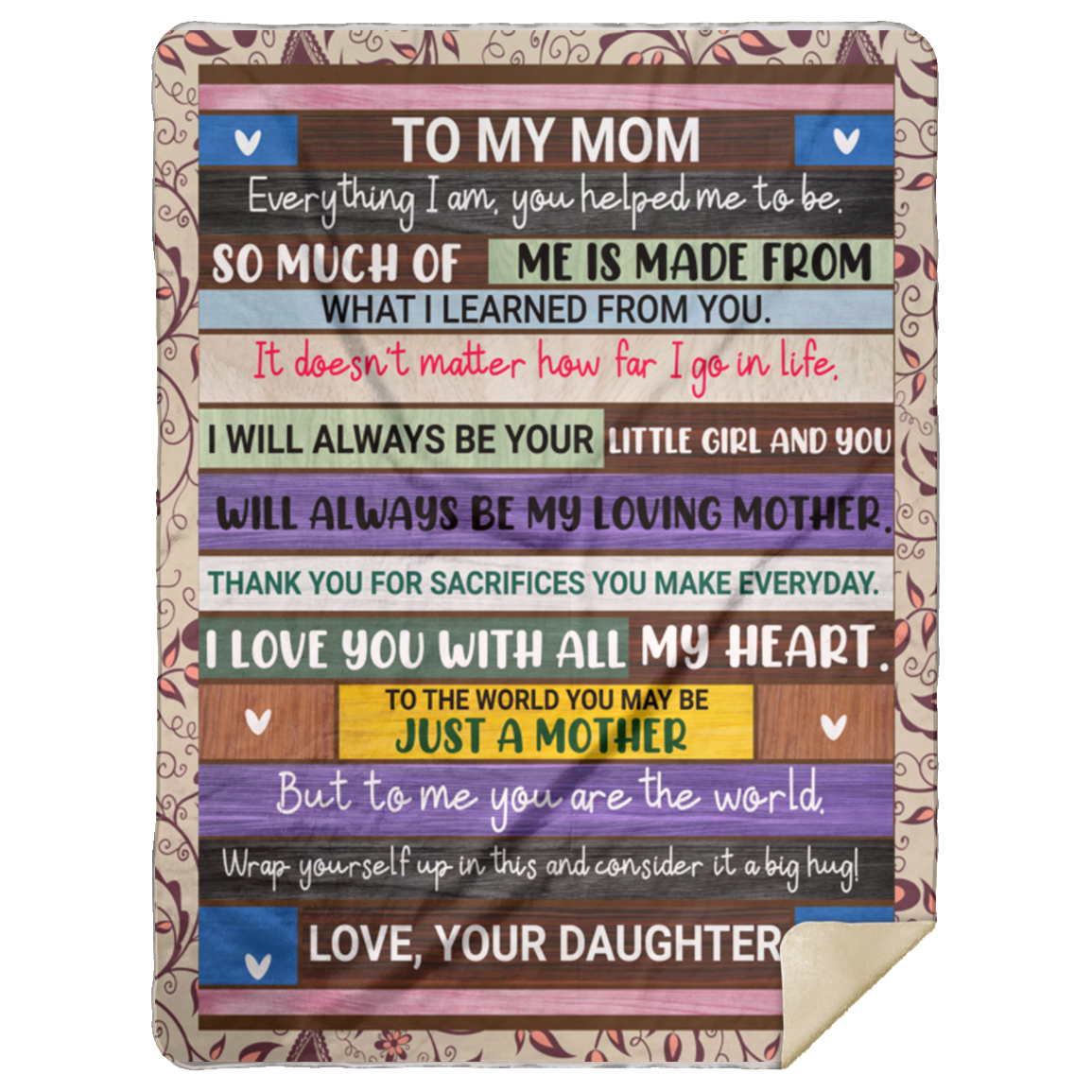 To My Mom | Mother's Day Gift To My Mom, Gift For Mama, Custom Gift For Birthday