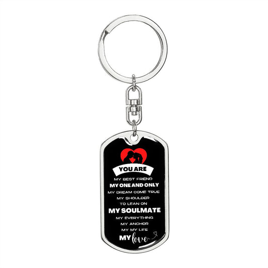 My Soulmate | Keychain Personalized Engraving On The Back
