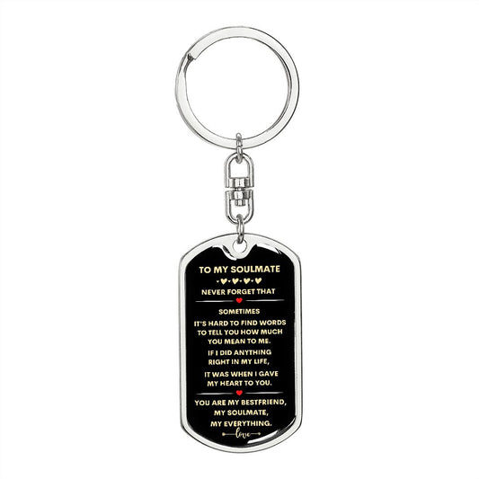 My Soulmate | Keychain | Personalized Engraving On The Back