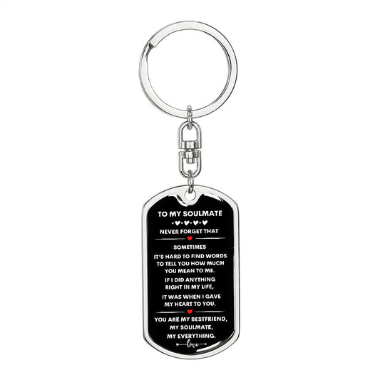 My Soulmate | Keychain | Personalized Engraving On The Back