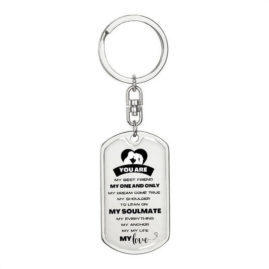My Soulmate | Keychain Personalized Engraving On The Back