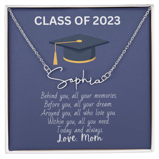 Class of 2023 | Graduation | Signature Style Name Necklace