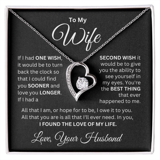 To My Wife | If I Had One Wish | Forever Love Necklace